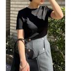 ショッピングtシャツ レディース 半袖 tシャツ グロッシーカットトップス レディース