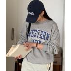 トレーナー スウェット USA College Logo Print Sweatshirt / USAカレッジロゴプリント スウェット ルーズシルエッ