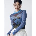 tシャツ フォトプリントシアートップス レディース