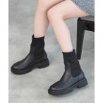 「tiptop」 ショートブーツ M ブラック レディース