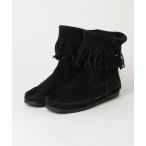 ショッピングMINNETONKA 「Minnetonka」 フリンジブーツ - ブラック レディース