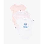 ベビー服 ロンパース BABY 3パックショートスリーブボディギフトボックス