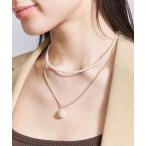 ネックレス パールモチーフ2連 ネックレス -3WAY- レディース