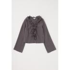 ブラウス シャツ LACE UP RUFFLE ブラウス レディース