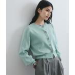カーディガン 「洗える」ミラノリブリボンモチーフカーディガン レディース