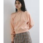 トレーナー スウェット 「2WAY」ワンオフショルダー胸刺繍スウェットプルオーバー レディース