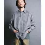 シャツ 「SELECT」IR_BI PATTRN BIG SHIRTS L/S/バイパターン ストライプ ビッグシャツ ロングスリーブ メンズ レディ