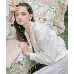 ブルゾン アウター チュールスリーブジャガードブルゾン/fint　フィント レディース