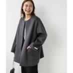 「JOURNAL STANDARD relume」 ノーカラーコート 38 グレー レディース