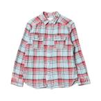 「BAYFLOW」 チェック柄長袖ネルシャツ 3 ブルー メンズ