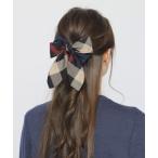 ヘアクリップ クレストブリッジチェックリボンクリップ