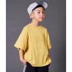 tシャツ 「PAIRMANON STREET」モチーフ ロゴ ワッペン ダメージ 半袖 Tシャツ キッズ 子供服 男の子 女の子