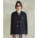 コート ジャケット 「UNISEX」ネイビーブレザー / ダブル / 金釦 メンズ