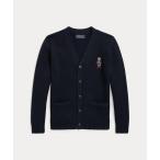 カーディガン Polo ベア コットン Vネック カーディガン キッズ 子供服 男の子