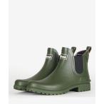 レインシューズ 長靴 BARBOUR/バブアー/wilton chelsea welly LRF0066 サイドゴア ショート レインブーツ メンズ