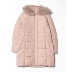 「INDIVI」 ダウンコート 36 ベージュ レディース