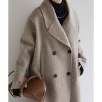 「evernavy」 ピーコート M ベージュ レディース