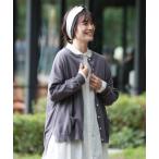 「soulberry」 7分袖ニットカーディガン L グレー レディース