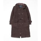 [LONDON TRADITION] в клетку полупальто "даффл коут" 34 Brown женский 