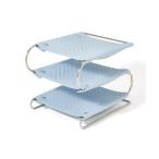  канцелярские товары стеганое полотно tray 3 уровень голубой 