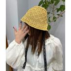 キャップ 帽子 麦わらボンネット帽 レディース