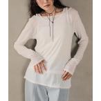tシャツ 2set シアーリブ ロンT タンク トップスセット レディース