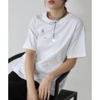 tシャツ ハート箔プリントＴシャツ レディース