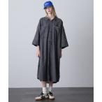 ワンピース (GENE HEAVENS)FRINGE POCKET DENIM SHIRT DRESS