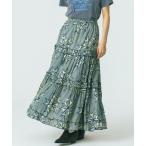 スカート (mag.by c)PRINT TIERED SKIRT
