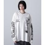 tシャツ (OKIRAKU×ROSEBUD)スリーブプリントロンT レディース