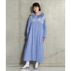 ワンピース (INDIA IS BEAUTIFUL)プリントフリルワンピース