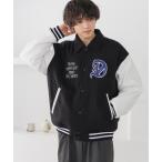 ショッピングスタジャン 「RAGEBLUE」 スタジャン MEDIUM ブラック メンズ