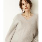 ショッピングSTUART 「JILL STUART」 Vネックニット FREE グレー レディース