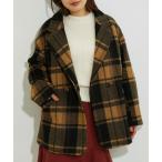 [vis-`a-vis] Пальто Честерфилд FREE Brown женский 