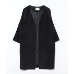 [DISCOAT] no color пальто свободный черный женский 