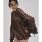 tシャツ Border Long T-shirts レディース