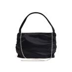 ハンドバッグ サテン生地ギャザ2WAYハンドバッグ