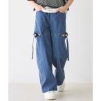 パンツ キッズ サイドスリットベルトパンツ キッズ 子供服 女の子