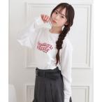 tシャツ ロゴ発砲プリントロンT キッズ 子供服 女の子