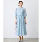 ドレス ボリュームスリーブフレアシフォンパーティードレス　結婚式　お呼ばれ　ドレス　20代 30代