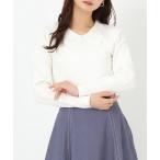 ニット セーター 2025春夏新作 レース刺繍衿ニット レディース