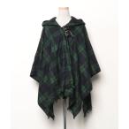 [O'NEIL of DUBLIN] в клетку пончо FREE черный женский 