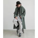 [HARE] пальто с отложным воротником MEDIUM светло-зеленый мужской 