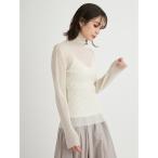 「emmi」 タートルネックニット FREE アイボリー レディース