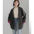 [LOWRYS FARM] пальто с отложным воротником FREE угольно-серый женский 