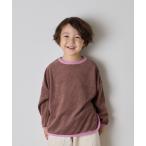 tシャツ パイル配色パイピングプルオーバー キッズ 子供服 男の子 女の子