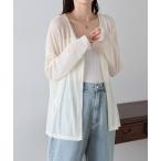カーディガン ロングシアーカーディガン レディース