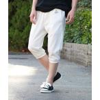  брюки [GERRY/ Jerry ] индиго обратная сторона шерсть талия ребра легкий укороченные брюки мужской женский 