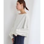 tシャツ 裏毛オフショルダースウェット レディース
