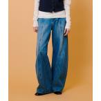 ジーンズ デニム デニムパンツ ラインデニムパンツ レディース